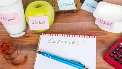 Counting calories by writing down what you eat